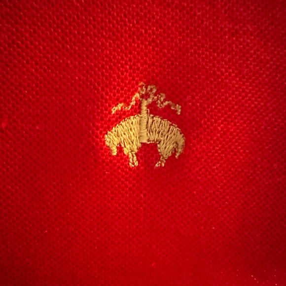 Vintage 1980’s Brooks Brothers Boys Cotton Blend Polo Shirt Red Size Large golf - Picture 4 of 4